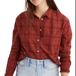 Madewell – Plaid Oversize Ex-Boyfriend Shirt NWT Sz S